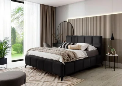 Obrázok produktu pre Čalúnená posteľ 160x200 MENVORA - antracitová