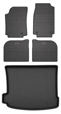 Obrázek produktu pro Gumové autokoberce SolidPRO + vana kufru pro: Audi A6 C4 1994-1997 sedan 5 ks