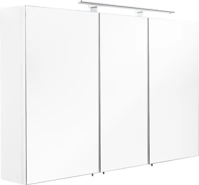 Produktbild von Spiegelschrank 110x68x16cm mit LED Leuchte weiß matt : Weiss
