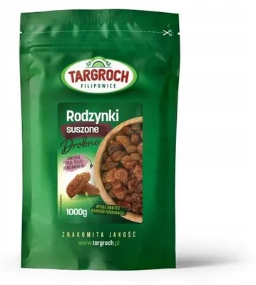 Immagine prodotto di Uvetta secca piccola, marca Tar-Groch, 1000 g