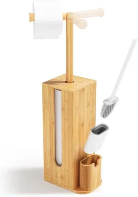 Image de Ensemble de toilette 3 en 1 en bambou avec brosse