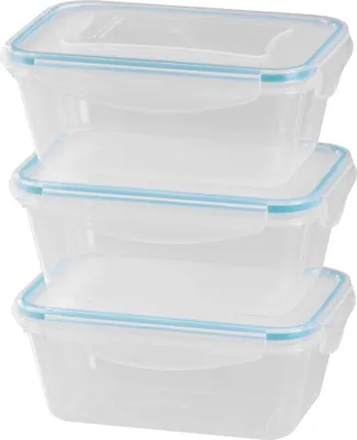 Immagine prodotto di Contenitore MagicHome Lunchbox set YH376, rettangolare, set 3 pz, 1000 ml, 189x131x77 mm