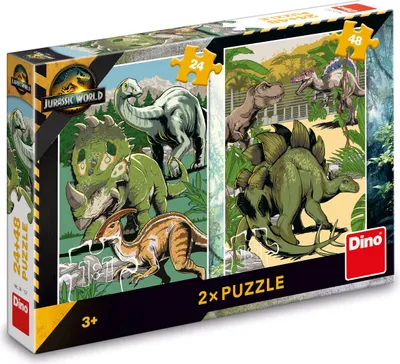 Produktbild von DINO Puzzle Jurassic World 24+ 48 dlks