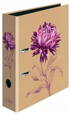 Immagine prodotto di Raccoglitore A4 da 8 cm «Crisantemo» in carta kraft HERLITZ