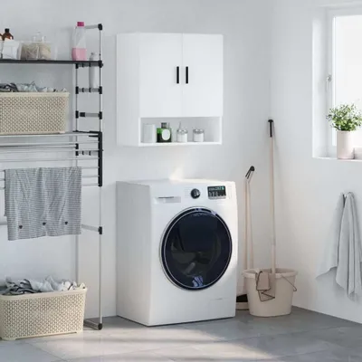 Produktbild von vidaXL Nástěnná skříňka bílá 60x31x70 cm Dřevěný materiál