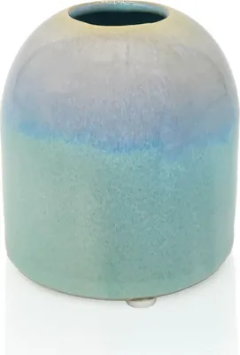 Produktbild von Vase klein, 9 cm, aus Keramik, türkis