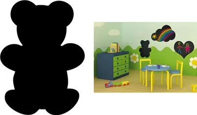 Image de Securit FB-BEAR Securit Tableau noir SILHOUETTE « Ours »