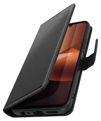 Image de Avizar, étui rabattable pour Xiaomi Redmi 17C, avec fonction support, couleur noire