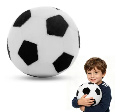 Obrázek produktu pro Plyšové sedací polštářky ve tvaru fotbalu pro děti, 25 cm