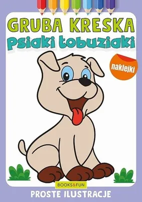 Obrázok produktu pre Kolorowanka dla dzieci Psiaki Łobuziaki z grubym obrysem