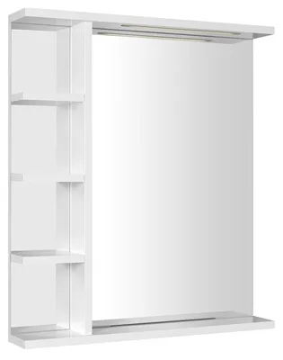Produktbild von Aqualine KORIN STRIP Spiegel mit LED Beleuchtung und Ablagen 60x70x12cm