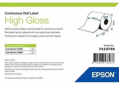 Produktbild von 7113750 EPSON Etikettenrolle 102mm 33