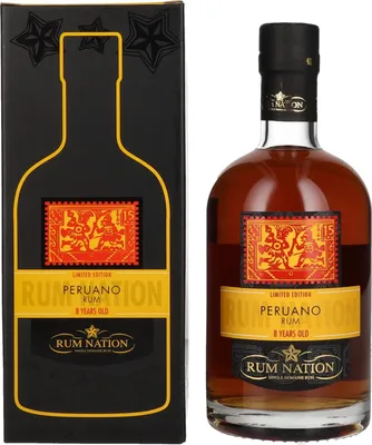 Produktbild von Rum Nation Peruano 8 Years Old Rum Limited Edition 42% Vol. 0,7l in Geschenkbox