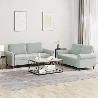 Obrázok produktu pre VidaXL 3202210, Šedá, Pena, Kov, Polyester, Polywood, Textil, 172 cm, 77 cm, 80 cm