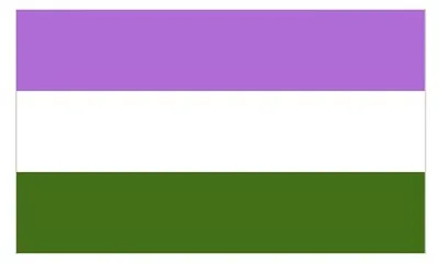 Produktbild von Gender Queer Flag Aufkleber / Sticker 5.0 x 7,6 cm / 2 x 3 inch