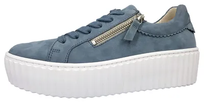 Produktbild von Gabor Damenschuhe Schnürschuhe Sportive Sneaker Blau Freizeit, Schuhgröße:EUR 38 | UK 5
