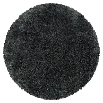 Produktbild von Carpetsale24 Teppich Shaggy Super Weich Einfarbig Hochflor Teppich für Wohnzimmer, Schlafzimmer Flauschig, Grösse: 200 cm Rund