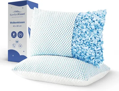 Produktbild von Ergonomisches Kissen 70x50 cm, 2 Stück, Memory Foam, für Seitenschläfer