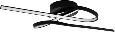 Image de Eglo 99323 SELVINA 1 LED Plafonnier 19W 690x300mm noir blanc blanc chaud