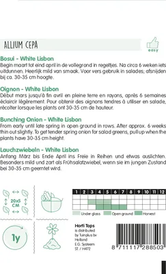 Produktbild von Lauchzwiebeln White Lisbon | Lauchsamen von Hortitops