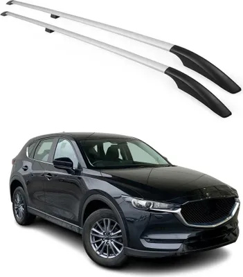 Image de Barres de toit longitudinales pour Mazda CX-5 2017-2021 Aluminium Gris