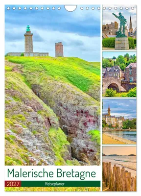 Produktbild von Malerische Bretagne - Reiseplaner (Wandkalender 2027 DIN A4 hoch), CALVENDO Monatskalender