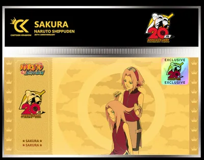 Image de Golden Ticket Sakura 10 pochettes Naruto Shippuden n° 3, 20e édition exclusive