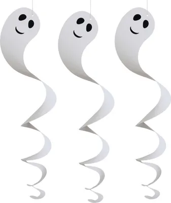 Produktbild von 5 Stück Deko Anhänger Geister Geist Halloween Karneval Fasching Party Cosplay