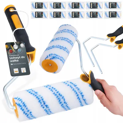 Produktbild von TRCR Nylon-Farbroller-Set 18 cm für Wasserfarben & Lacke