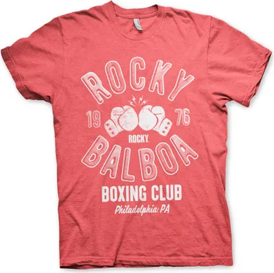 Produktbild von Rocky Balboa Boxing Club T-Shirt - Medium - Red-Heather