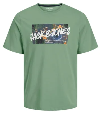 Produktbild von JACK & JONES Herren Shirt JJHAWAII Shape Tee SS Crew Neck LN
