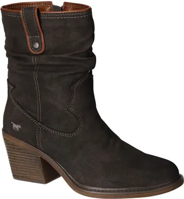 Produktbild von Mustang Damen Western Stiefelette Cowboy Boots Blockabsatz 1479-501, Größe:40 EU, Farbe:Grau