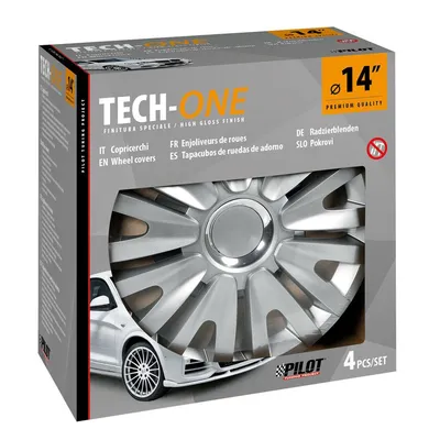 Produktbild von 14" Zoll Radkappen Silber Radzierblenden Radblenden 31541 PILOT