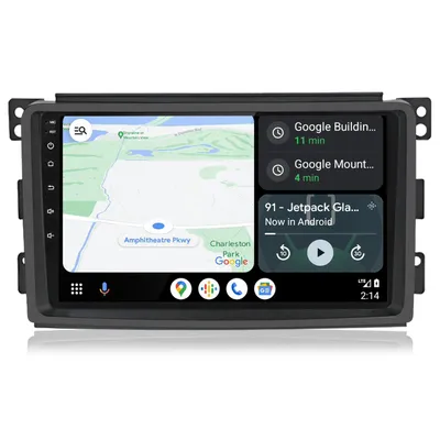 Obrázek produktu pro Hexinex Android Autorádio Multimediální přehrávač Carplay pro Mercedes Benz Smart Fortwo 451 2005-2010 GPS Navi WiFi bt fm swc rds dsp usb 2+64gb