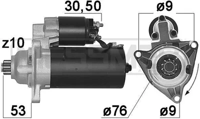Produktbild von ERA 220085A Starter Anlasser 1,8kW für VW Transporter IV Bus (70B, 70C, 7DB, 7DK, 70J, 70K, 7DC, 7DJ) 12V