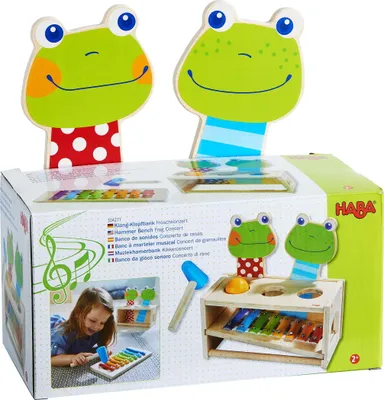 Produktbild von HABA Babywelt Klangspielzeug Klang Klopfbank Froschkonzert 1304271001