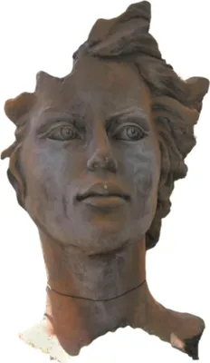 Produktbild von Schönes Gesicht Frau aus Steinguss Neu Frostfest Witterungsbeständig V-116551R