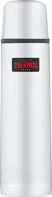 Produktbild von THERMOS Thermosflasche Light&Compact, Edelstahl mattiert 0,55 l, hält 12 Stunden heiß, inkl. Trinkbecher, spülmaschinenfest, absolut dicht, BPA-Frei - 4019.205.050