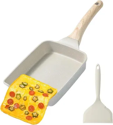 Productafbeelding van Famanu Tamagoyaki-omeletpan - Anti-aanbaklaag, geschikt voor inductiekookplaten