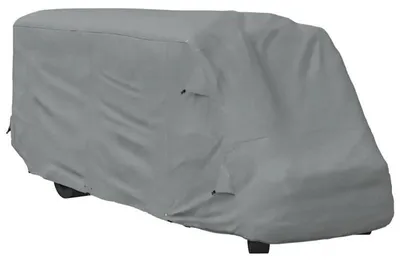 Produktbild von Wohnwagenabdeckung - Wohnmobil Abdeckplane - 660x235x275 cm - Wasserdicht - UV-Schutz - Ganzjahresschutz - Armeegrün