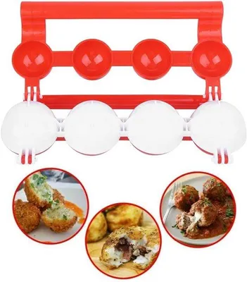 Image de Moule à boulettes de viande - Kookhilfe en ABS : moule DIY réutilisable, pratique pour la préparation de boulettes de viande