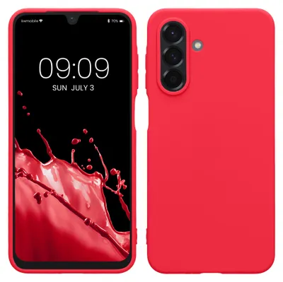 Produktbild von kwmobile Handyhülle für Samsung Galaxy A26 5G Hülle - TPU Case - Kabelloses Laden - Schutzhülle Cover in Neon Pink