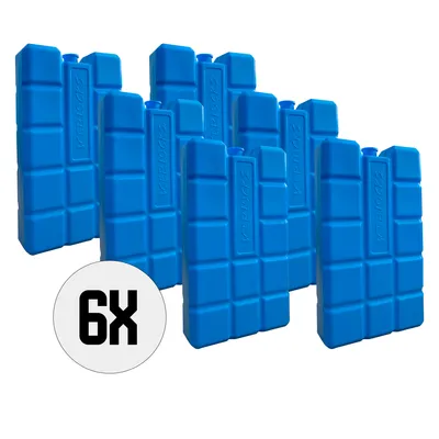 Produktbild von DULA Kühlakkus für Kühlbox - blau - 6 Stück - 400 g - 16 x 9 x 3,2 cm