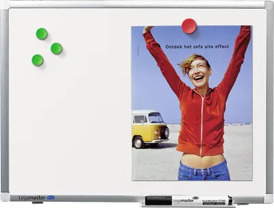 Image de Legamaster 7-101054 Tableau blanc Premium Plus - 120 x 90 cm, blanc, magnétique, montage mural