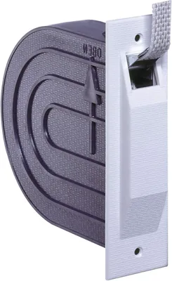 Productafbeelding van Mini Riemwikkelaar - Rolluik Bediening - Raam Automatiseren - Geïntegreerde Wandkast - 14mm Bandbreedte - Wit