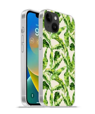 Produktbild von MuchoWow® Handyhülle Schutzhülle Hülle für Apple iPhone 14 Plus - Soft case Palmenblatt - Muster - Tropisch Silikon Softcase Handy Hülle - Abbildung