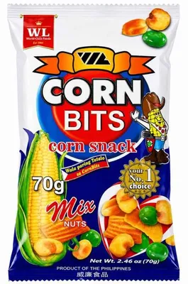 Produktbild von Corn Bits Mix Nuts Geschmack 70g