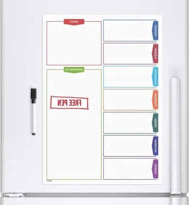 Magnetisches Whiteboard für den Kühlschrank - groß, trocken abwischbar - A3