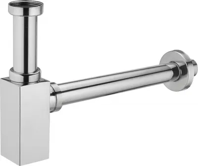 Produktbild von Mexen Quadratischer Waschtisch-Geruchsverschluss, Chrom - 79960-00