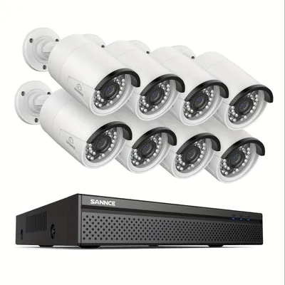 Produktbild von Sicherheitskamerasystem – Überwachungskamerasystem – Kamerasystem zur Überwachung – CCTV-Kamerasystem – 8 PoE-Kameras